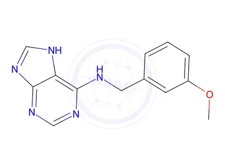 Chemical structure of N-(3-Methoxybenzyl)-7H-purin-6-amine