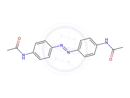 Chemical structure of 4',4'''-Azobisacetanilide
