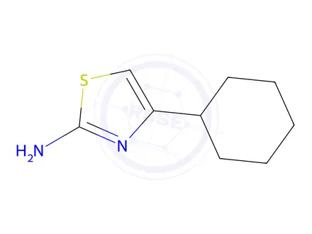 Chemical structure of 4-cyclohexyl-1,3-thiazol-2-amine