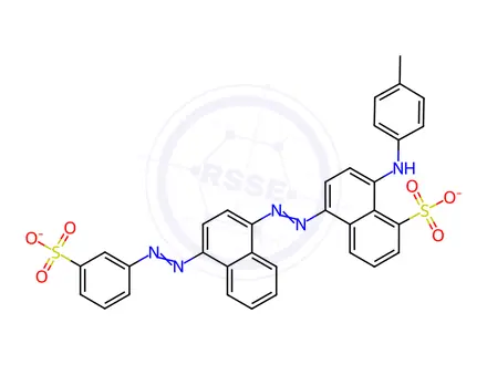 Chemical structure of Acid Blue 120