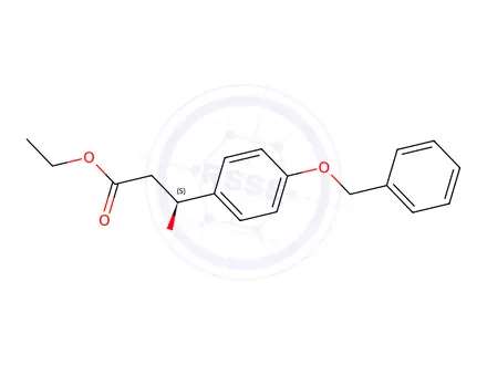 Chemical structure of Ethyl (S)-3-(4-(benzyloxy)phenyl)-3-hydroxypropanoate