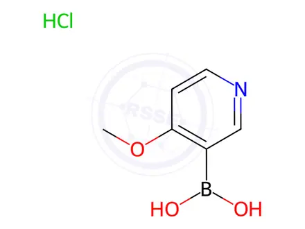 Chemical structure of (4-Methoxypyridin-3-yl)boronic Acid Hydrochloride