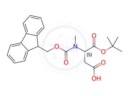 Chemical structure of Fmoc-N-Me-Asp-Otbu