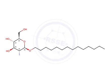 Chemical structure of TETRADECYL 2-ACETAMIDO-2-DEOXY-BETA-D-GLUCOPYRANOSIDE