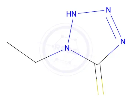 Chemical structure of 1-Ethyl-5-mercaptotetrazole