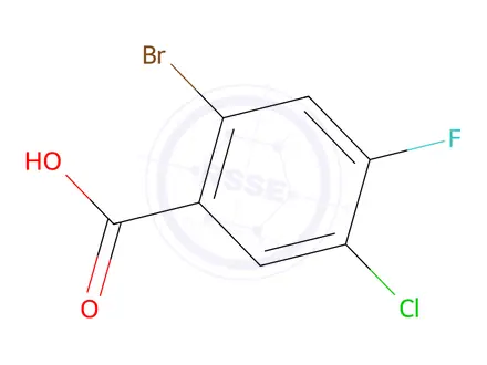 Chemical structure of 2-Bromo-5-chloro-4-fluorobenzoic Acid