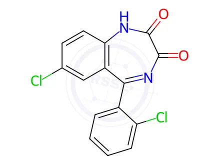 Chemical structure of Lorazepam Impurity 55