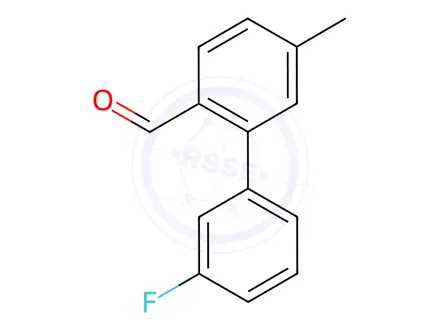 Chemical structure of 3'-Fluoro-5-methyl-[1,1'-biphenyl]-2-carbaldehyde