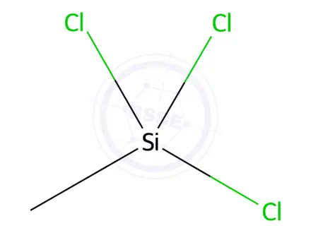 Chemical structure of Methyltrichlorosilane