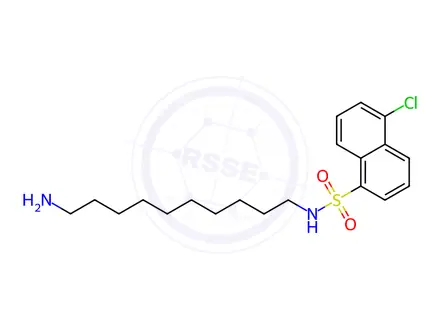 Chemical structure of N-(10-Aminodecyl)-5-chloronaphthalene-1-sulfonamide