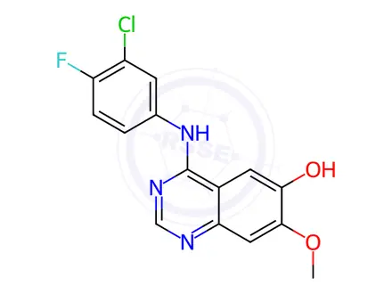 Chemical structure of O-Desmorpholinopropyl Gefitinib