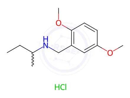 Chemical structure of (Butan-2-yl)[(2,5-dimethoxyphenyl)methyl]amine hydrochloride