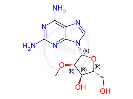 Chemical structure of Adenosine Impurity 158