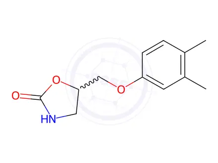 Chemical structure of 5-((3,4-Dimethylphenoxy)methyl)oxazolidin-2-one