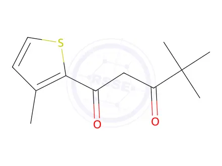 Chemical structure of 4,4-Dimethyl-1-(3-methylthiophen-2-yl)pentane-1,3-dione