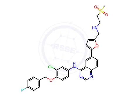 Chemical structure of Lapatinib 4-Fluoro Impurity