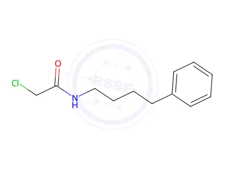 Chemical structure of 2-chloro-N-(4-phenylbutyl)acetamide