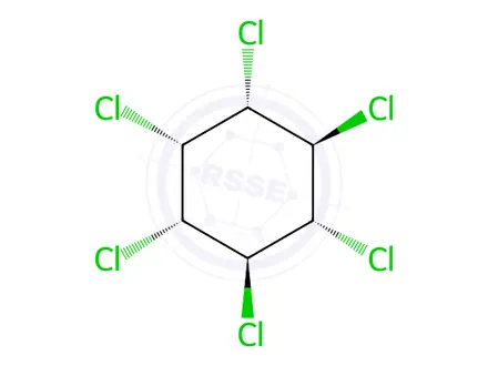 Chemical structure of Delta-HCH