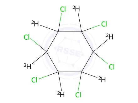 Chemical structure of /L14072100CY beta-HCH D6 10μg/mLin Cyclohexane- - - -
