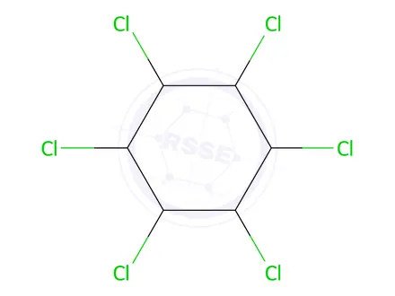 Chemical structure of Lindane