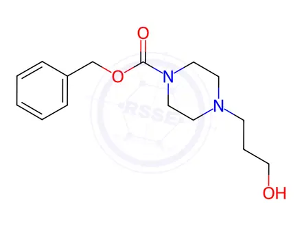 Chemical structure of benzyl 4-(3-hydroxypropyl)piperazine-1-carboxylate