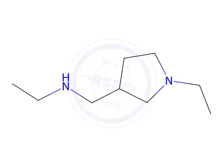 Chemical structure of N-[(1-ethylpyrrolidin-3-yl)methyl]ethanamine