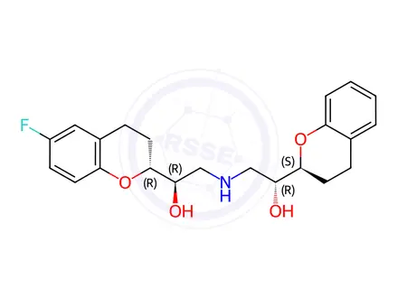 Chemical structure of Nebivolol Impurity 41 (SRRR)
