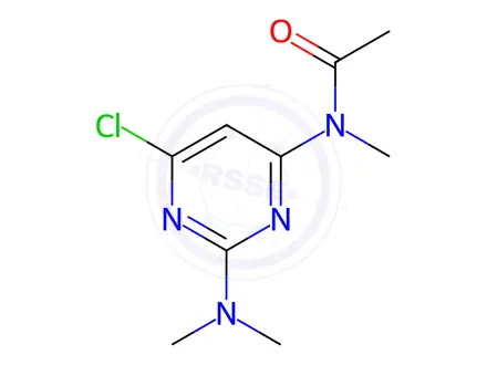 Chemical structure of N-(6-Chloro-2-(dimethylamino)pyrimidin-4-yl)-N-methylacetamide