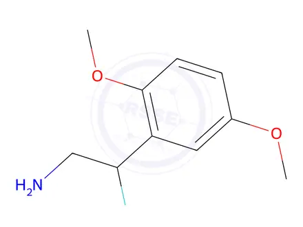 Chemical structure of 2-(2,5-Dimethoxyphenyl)-2-fluoroethan-1-amine