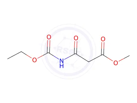 Chemical structure of Propanoic acid, 3-[(ethoxycarbonyl)amino]-3-oxo-, methyl ester