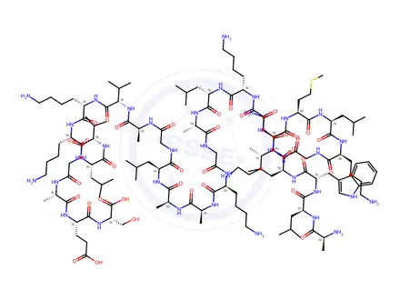 Chemical structure of Dermaseptin-S3