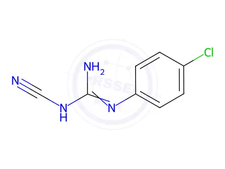 Chemical structure of 1-(4-Chlorophenyl)-3-cyanoguanidine