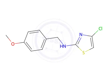 Chemical structure of 4-Chloro-N-(4-methoxybenzyl)thiazol-2-amine