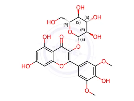 Chemical structure of SYRINGETIN-3-GLUCOSIDE