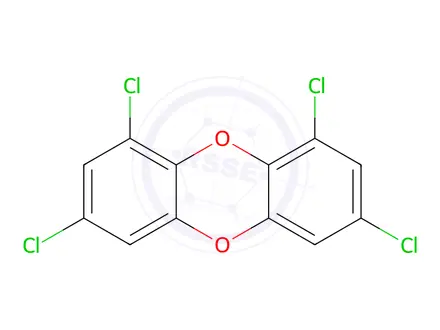 Chemical structure of 1,3,7,9-Tetrachlorodibenzo-p-dioxin