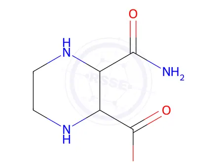 Chemical structure of 3-Carbamoylpiperazine-2-carboxylic acid