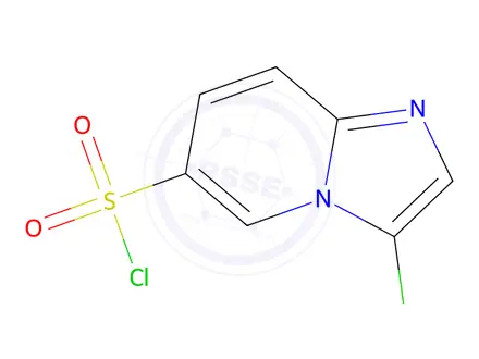 Chemical structure of 3-chloroimidazo[1,2-a]pyridine-6-sulfonyl chloride