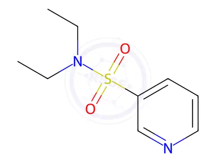 Chemical structure of N,N-diethylpyridine-3-sulfonamide