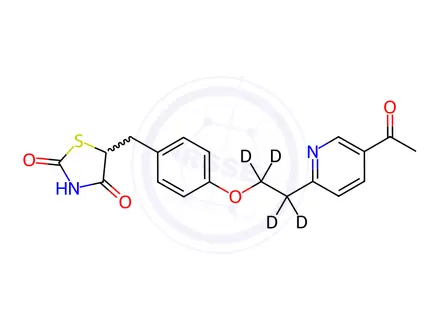 Chemical structure of Keto Pioglitazone-d4 (M-III-d4)
