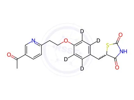 Chemical structure of Keto Pioglitazone D4