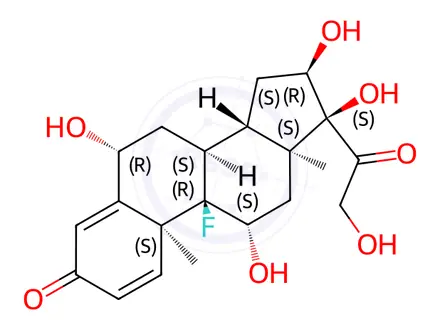 Chemical structure of 6-beta Hydroxy Triamcinolone