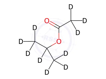 Chemical structure of Isopropyl Acetate-d10