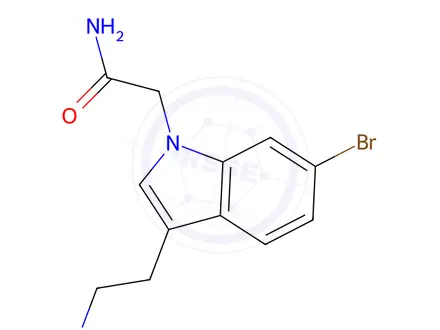 Chemical structure of 2-(3-(2-Aminoethyl)-6-bromo-1h-indol-1-yl)acetamide