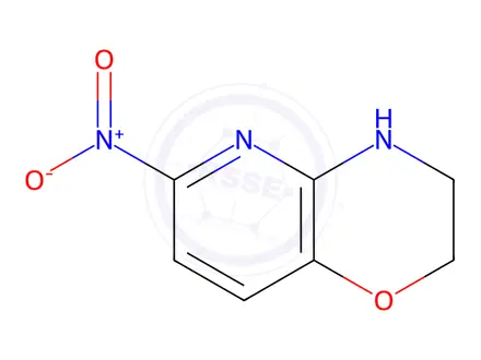 Chemical structure of 6-Nitro-3,4-dihydro-2H-pyrido[3,2-b][1,4]oxazine