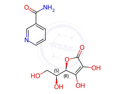 Chemical structure of Niacinamide Ascorbate