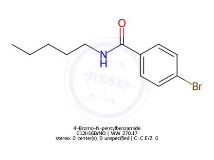 Chemical structure of 4-Bromo-N-pentylbenzamide