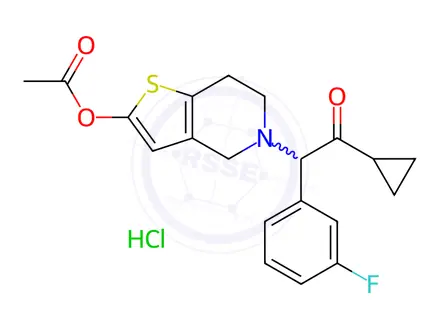 Chemical structure of m-Fluoro Prasugrel Hydrochloride