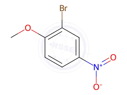 Chemical structure of 2-Bromo-4-Nitroanisole