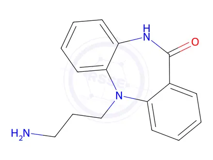 Chemical structure of 5-(3-Aminopropyl)-5,10-dihydro-11H-dibenzo[b,e][1,4]diazepin-11-one
