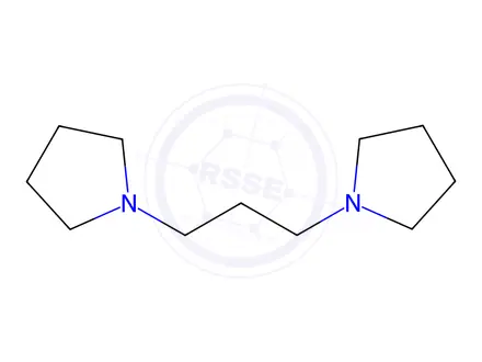 Chemical structure of 1,3-Dipyrrolidinopropane